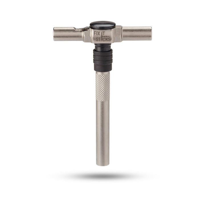 RATCHETING T-WAY WRENCH WITH LOCKING HEX DRIVE